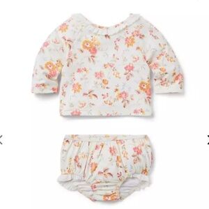 Janie and Jack BABY FLORAL RASH GUARD SET